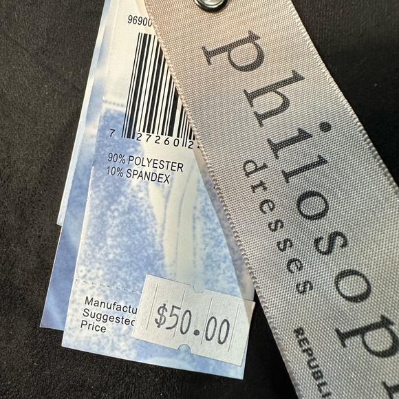 NWT Philosophy Faux Suede Fit & Flare Dress Size 4 - Picture 6 of 6